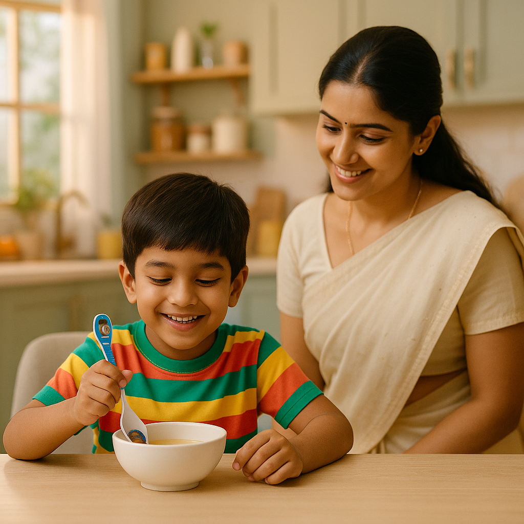 Bamboo Fiber Soup Spoon – Cute Animal Design | Eco-Friendly