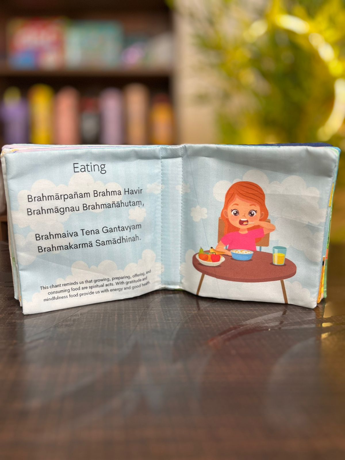 PiK A BOO Shloka Cloth Book With ॐ Wooden Box For Kids Exclusive with Crinkle Page for Infants, Toddlers, Kids