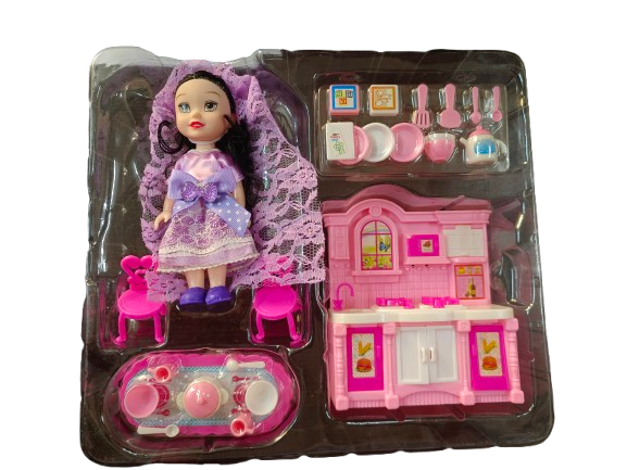 Doll Kitchen Set – Role Play Fun for Kids’ Cooking