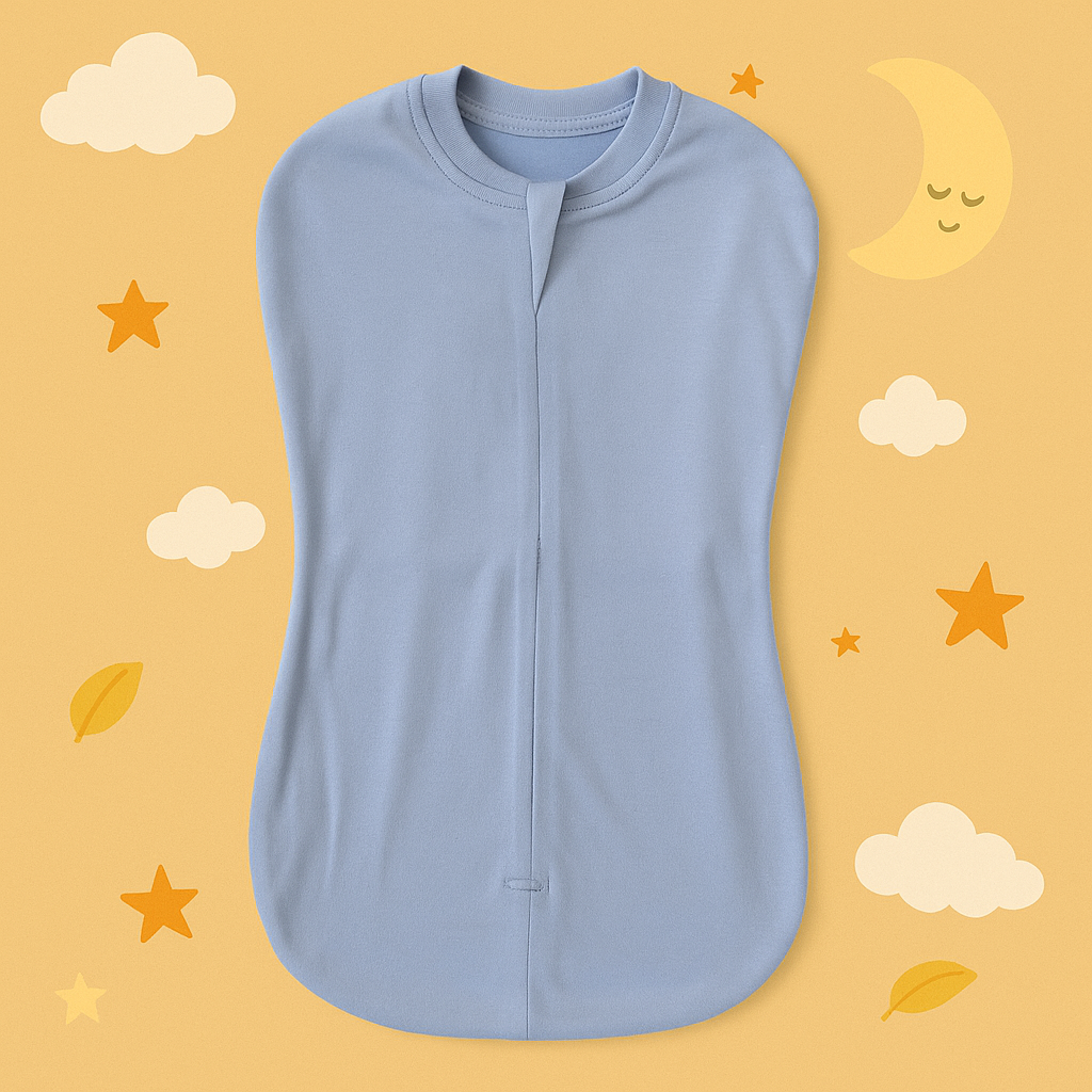 Organic Cotton Sleeping Pod for Newborns | Blue – Ultra-Soft, Breathable & Safe Cocoon for Cozy Sleep