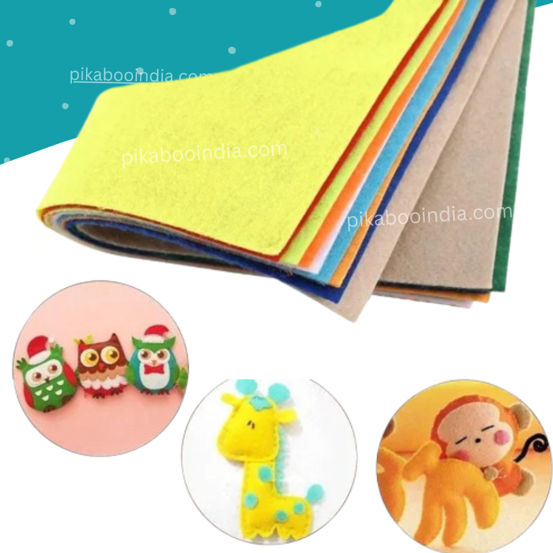 A3 Felt Sheets – Set of 9 Multicolor | Craft & DIY Projects