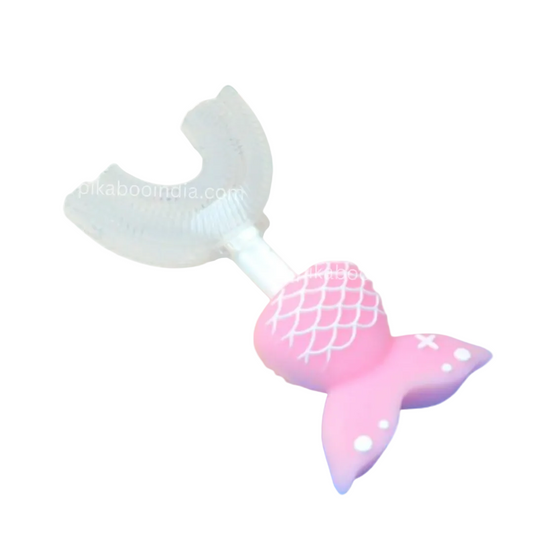 Mermaid U Shape Silicone Tooth brush Safe for Infants