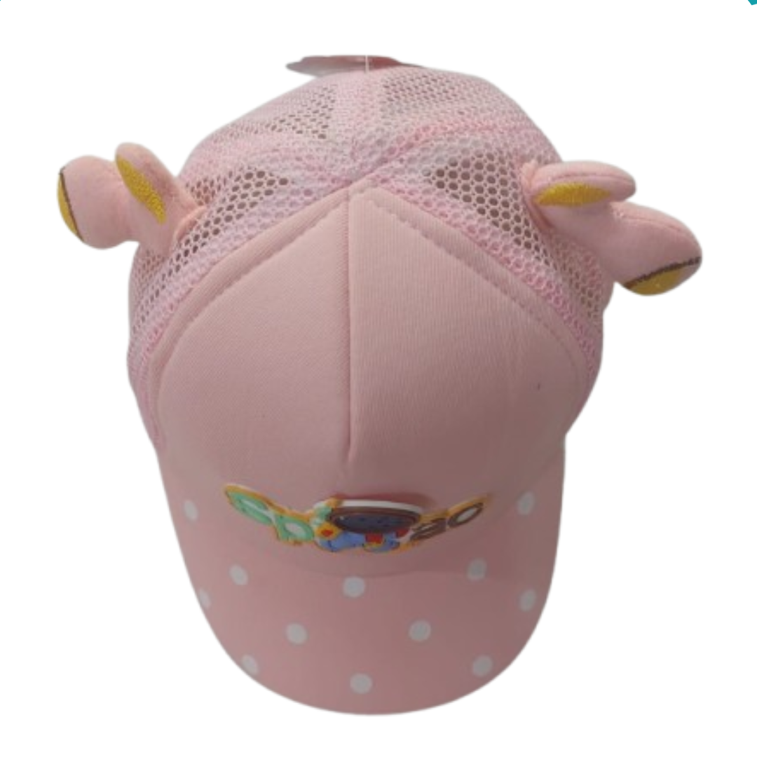 Kids Space-Themed Pink Cap – Astronaut Design & Ears