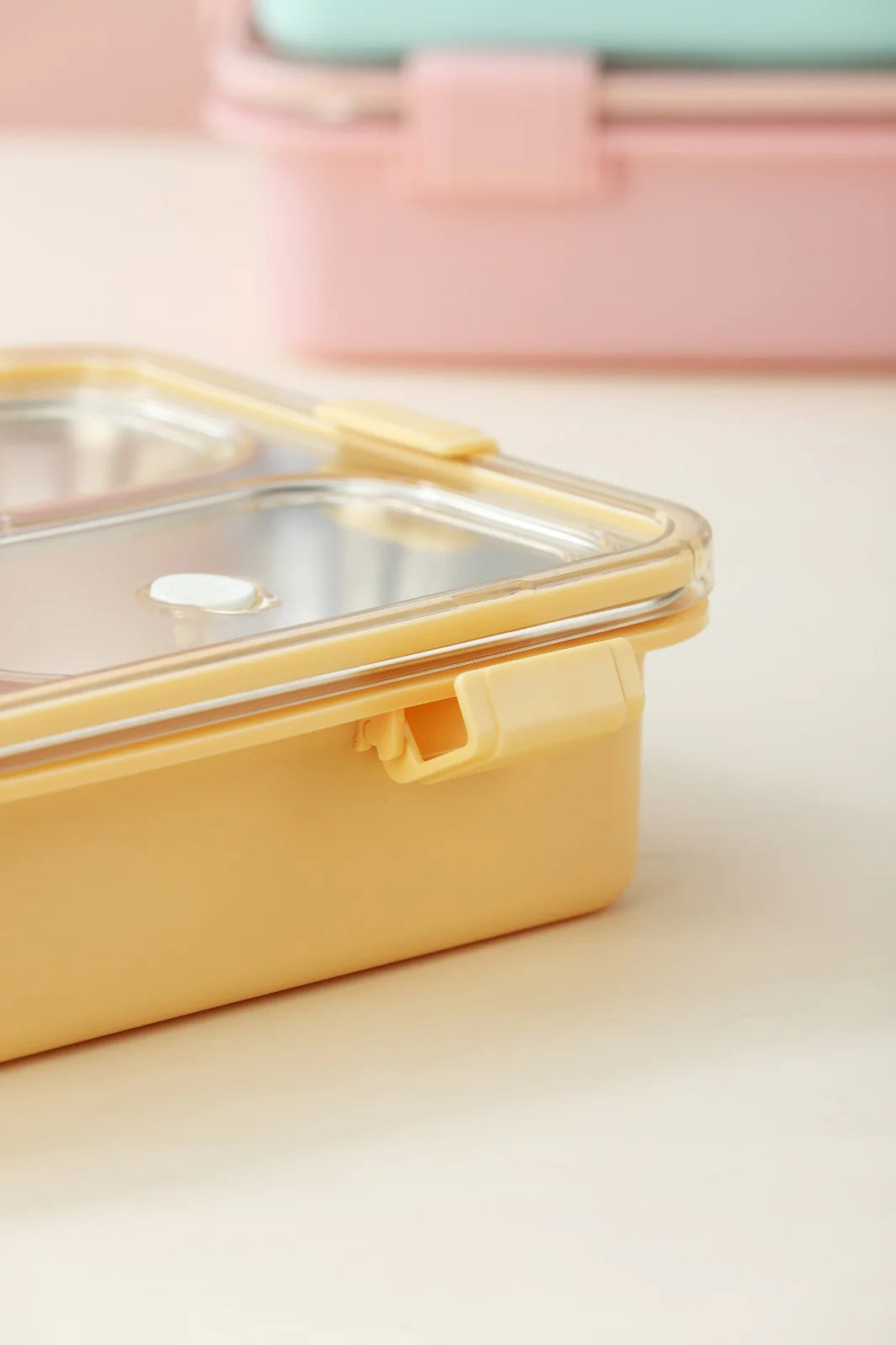 Mofu 3 Grid Bento Lunch Box + Dibbi For Warm Leak Proof Food at Office School