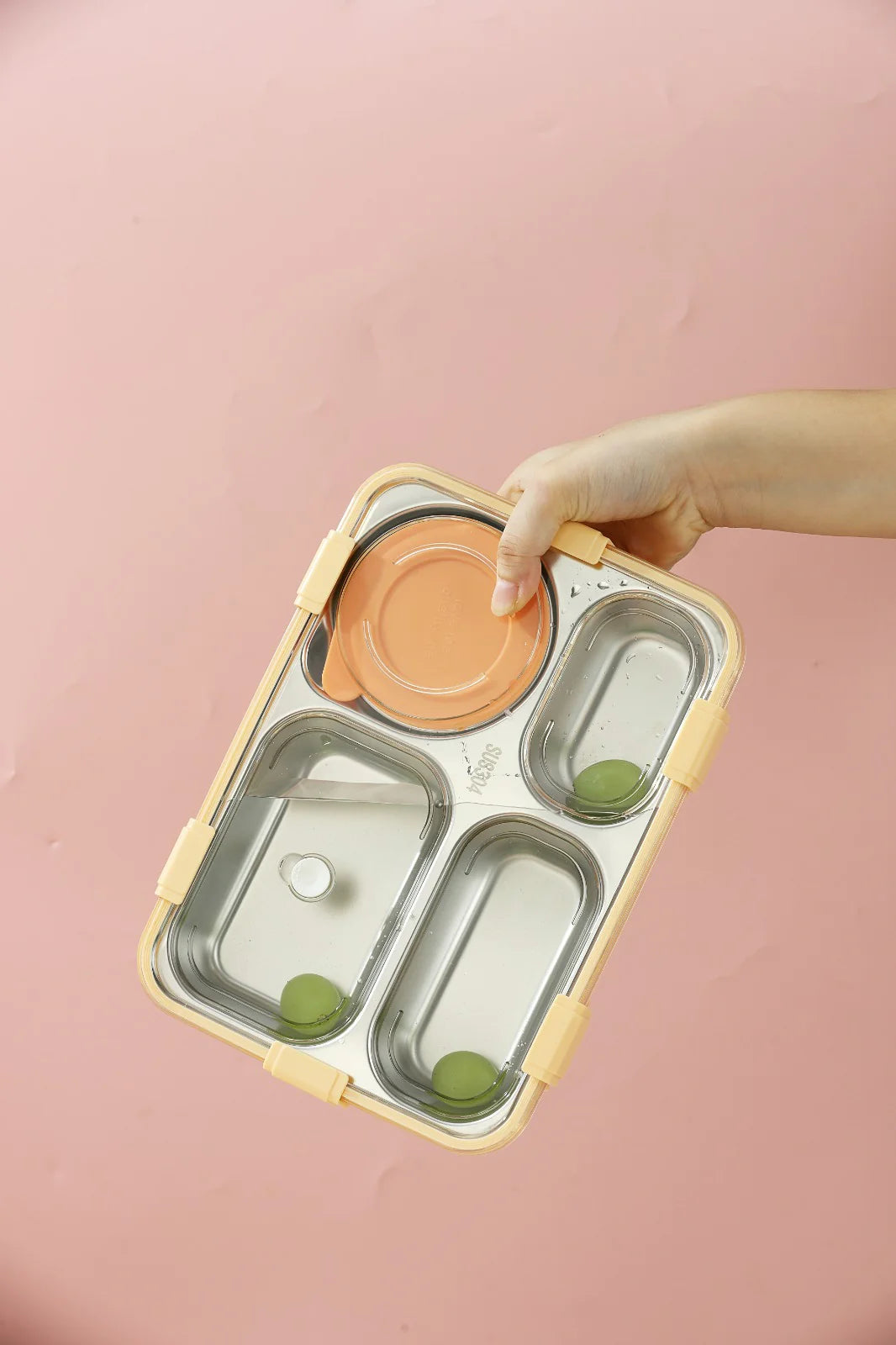 Mofu 3 Grid Bento Lunch Box + Dibbi For Warm Leak Proof Food at Office School