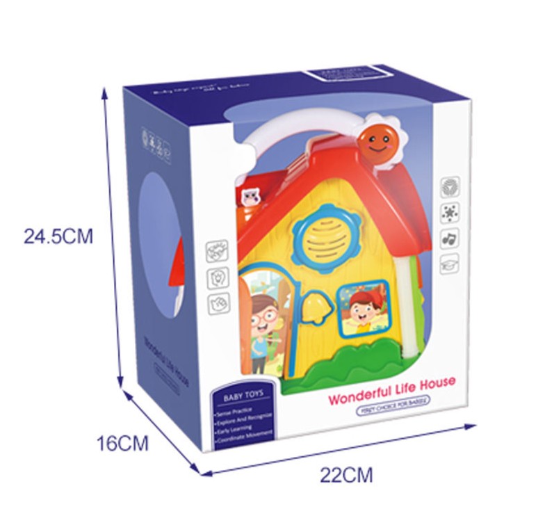 Musical Baby House Toy – Light-Up & Battery Operated