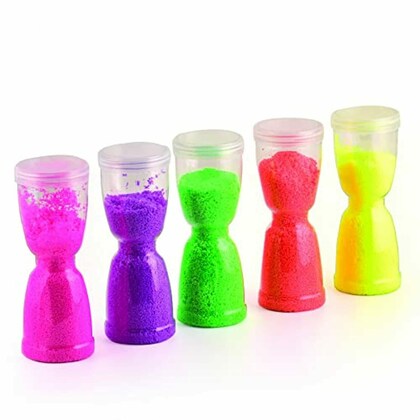 PiK A BOO Hourglass Flow Motion Timer – Colorful Sand Sensory Toy for Kids