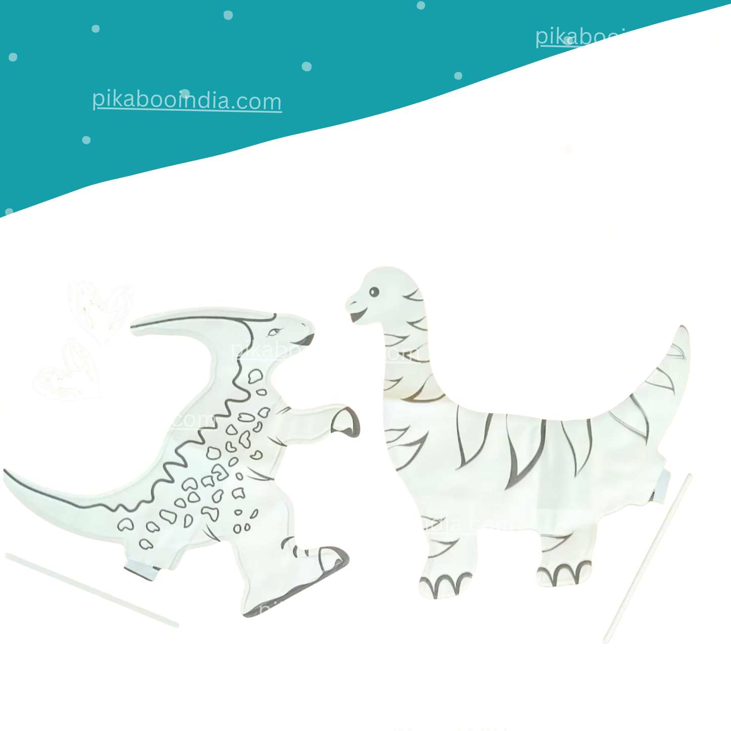 3D Dinosaurs DIY Kit – Inflate, Color & Build Prehistoric Fun for Kids (Assorted)