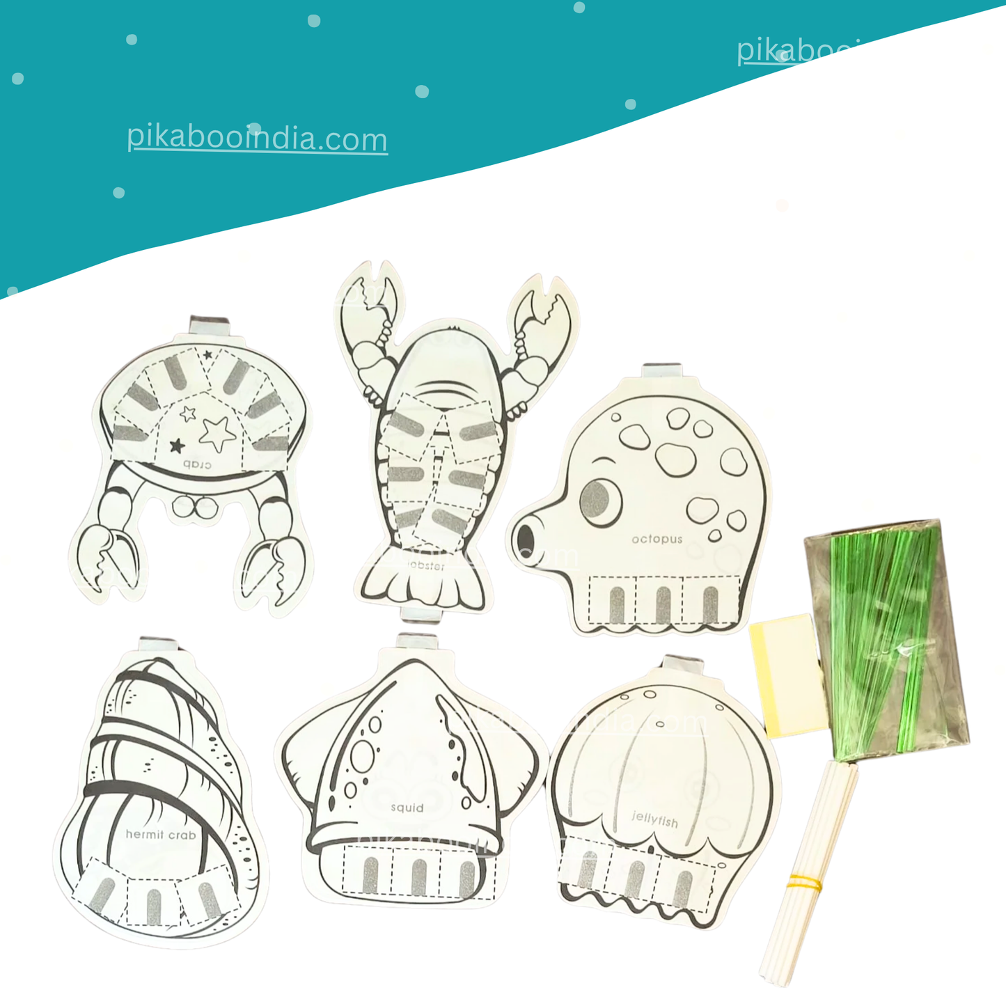 Sea Life Animal Craft Kit – Inflate, Color & Create Fun Ocean Friends (Random Theme)