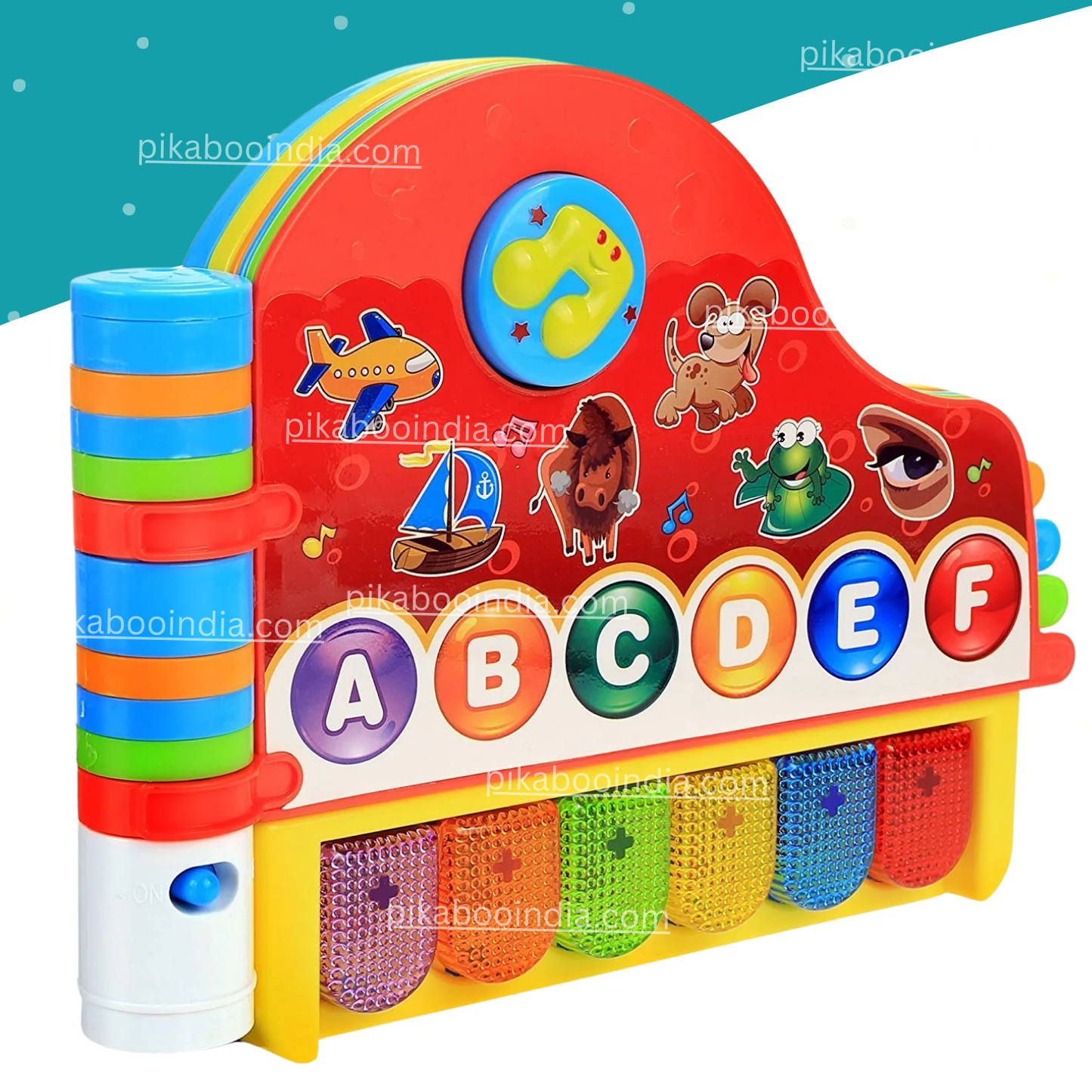 Phonics Piano Toy – Musical Alphabet Keyboard with Lights & Sounds for Toddlers 18M+