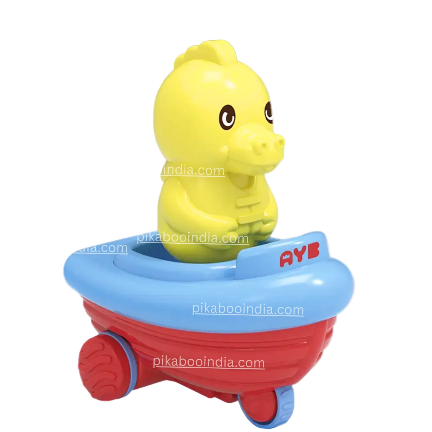 PiK A BOO Press & Go Dino Car – Cartoon Inertial Animal Toy for Toddlers 18M–3Y