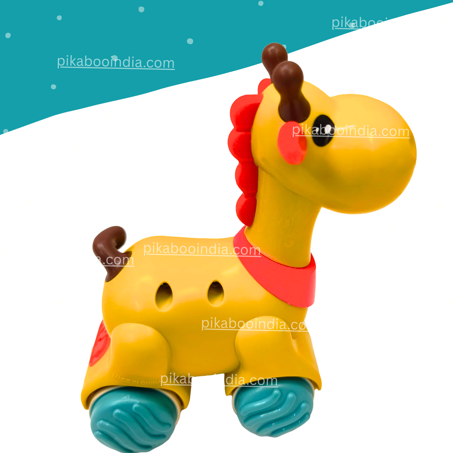 Press & Go Giraffe Car Toy – Baby Crawling Toy 6M+