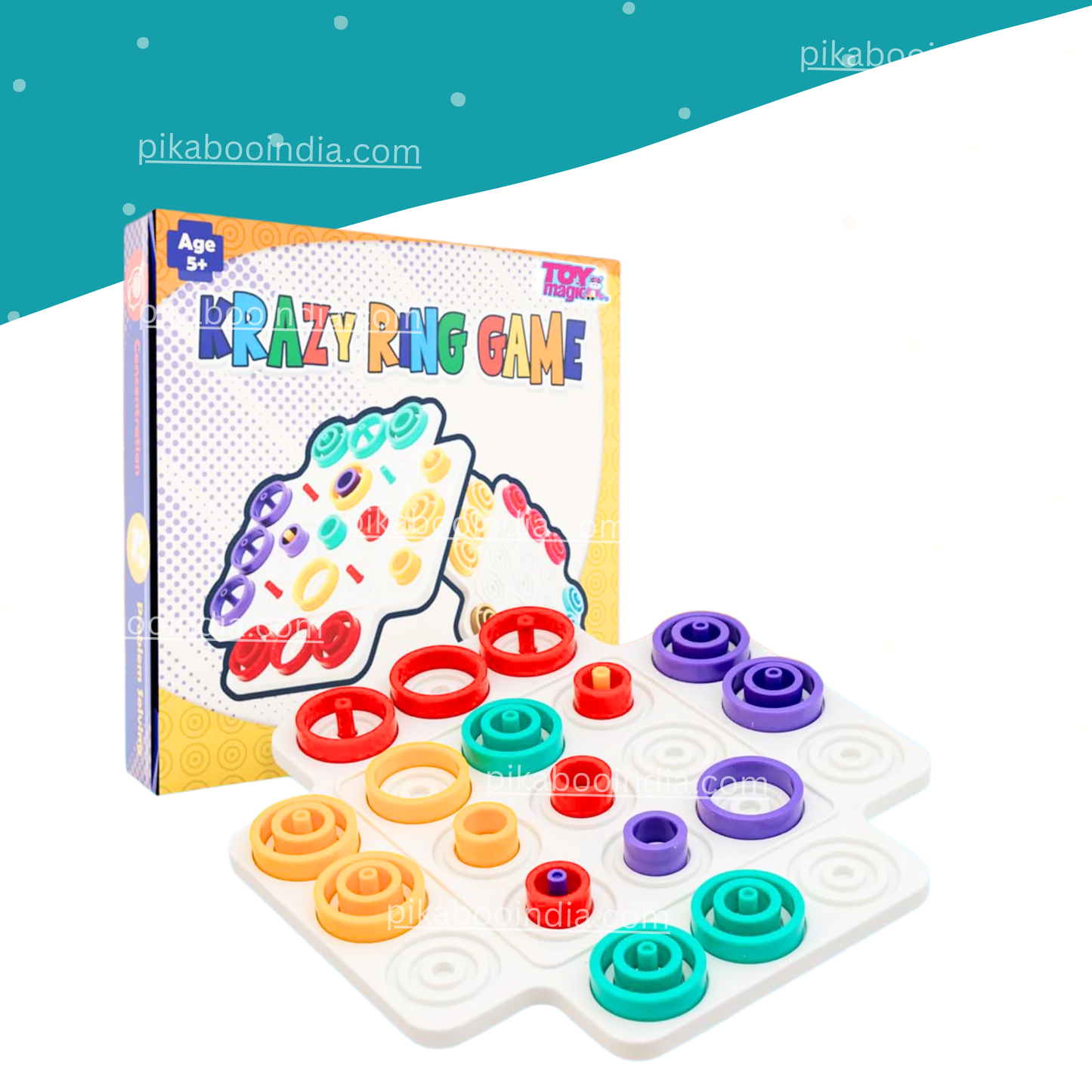 3D Brain Puzzle Game – Strategy Toy With Rings