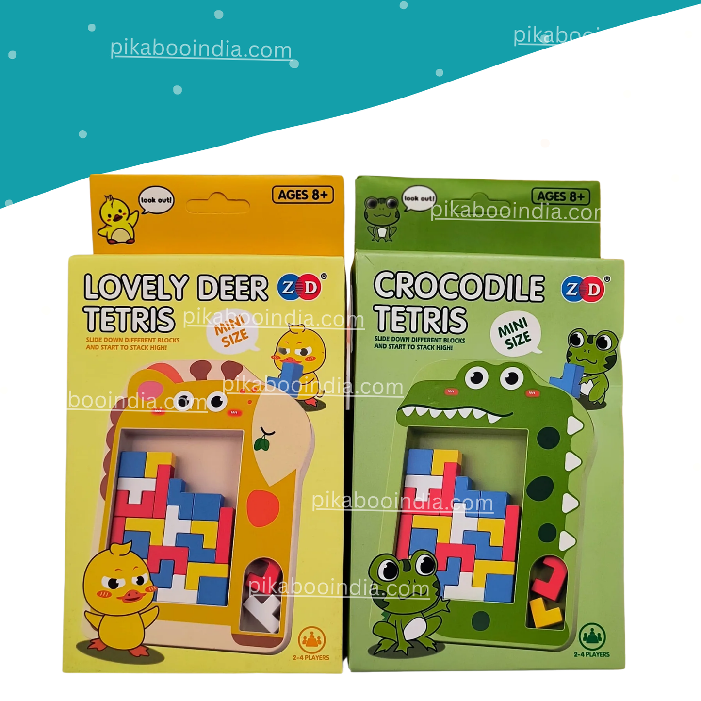 Animal Tetris Puzzle Game – Logic Toy for Kids