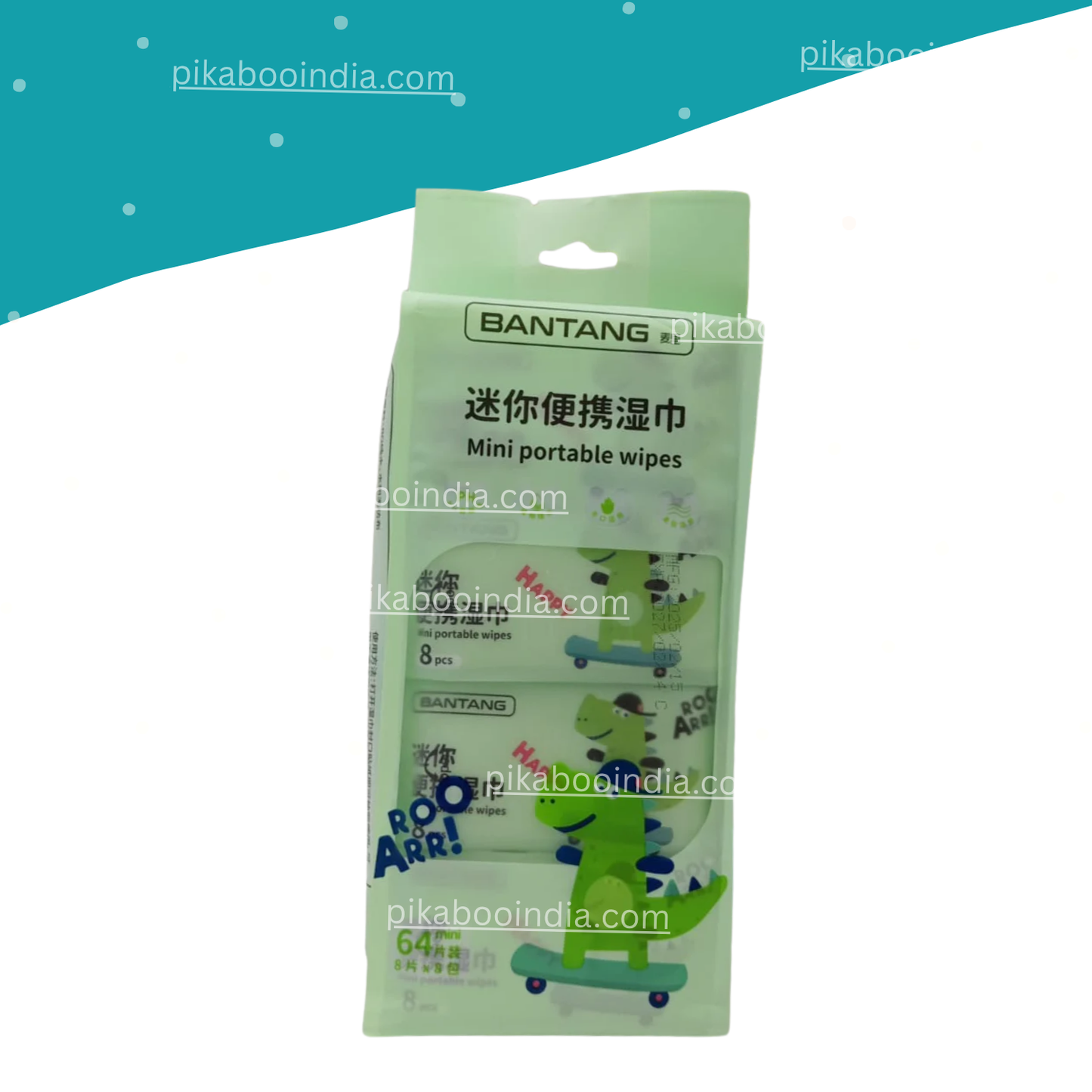 Travel-Friendly Cool Pocket Wet Wipes 8-Pack | Refreshing Skin Care
