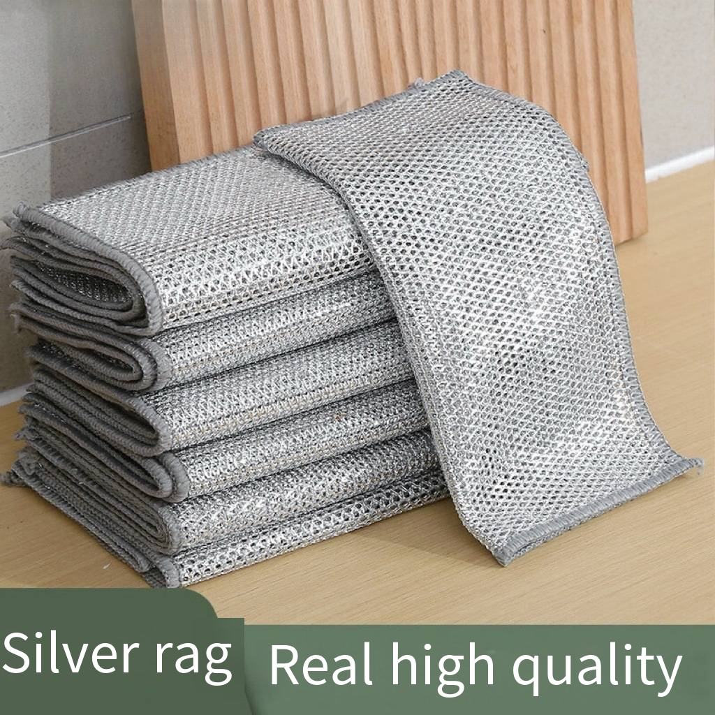 Wire Dishwashing Rags – Stainless Steel Scrubber Set of 2