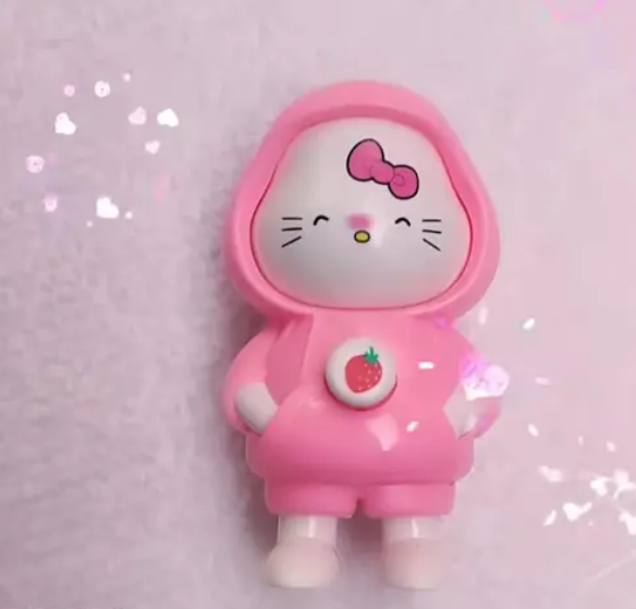 Face Changing Keychain – Pink Hello Kitty Flip Cartoon Toy