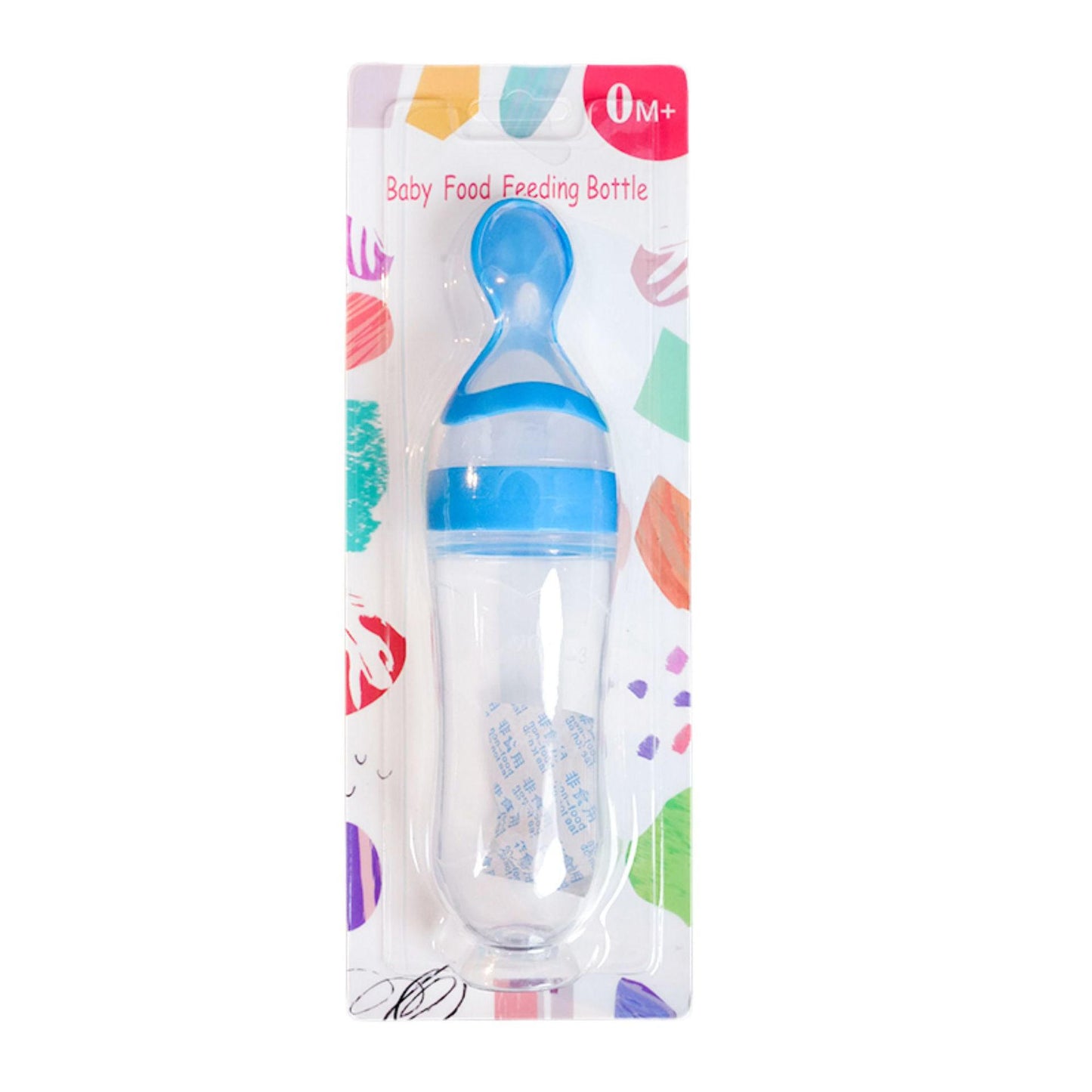 Silicone Squeeze Feeding Bottle with Spoon | BPA-Free Baby Feeder for Milk