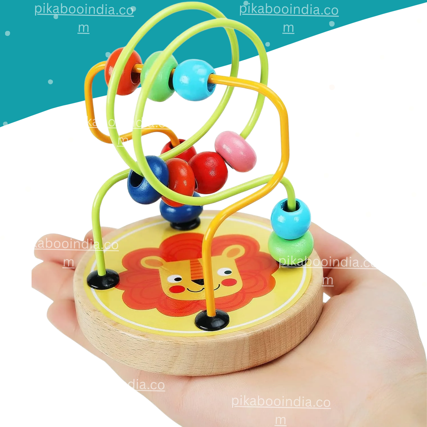 Wooden Bead Roller Coaster Toy – Montessori for Toddlers