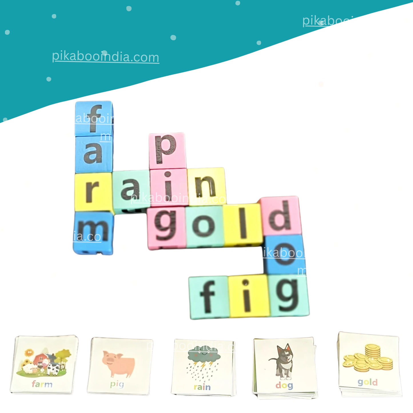 Wooden Spelling Game – Fun Alphabet & Word Builder