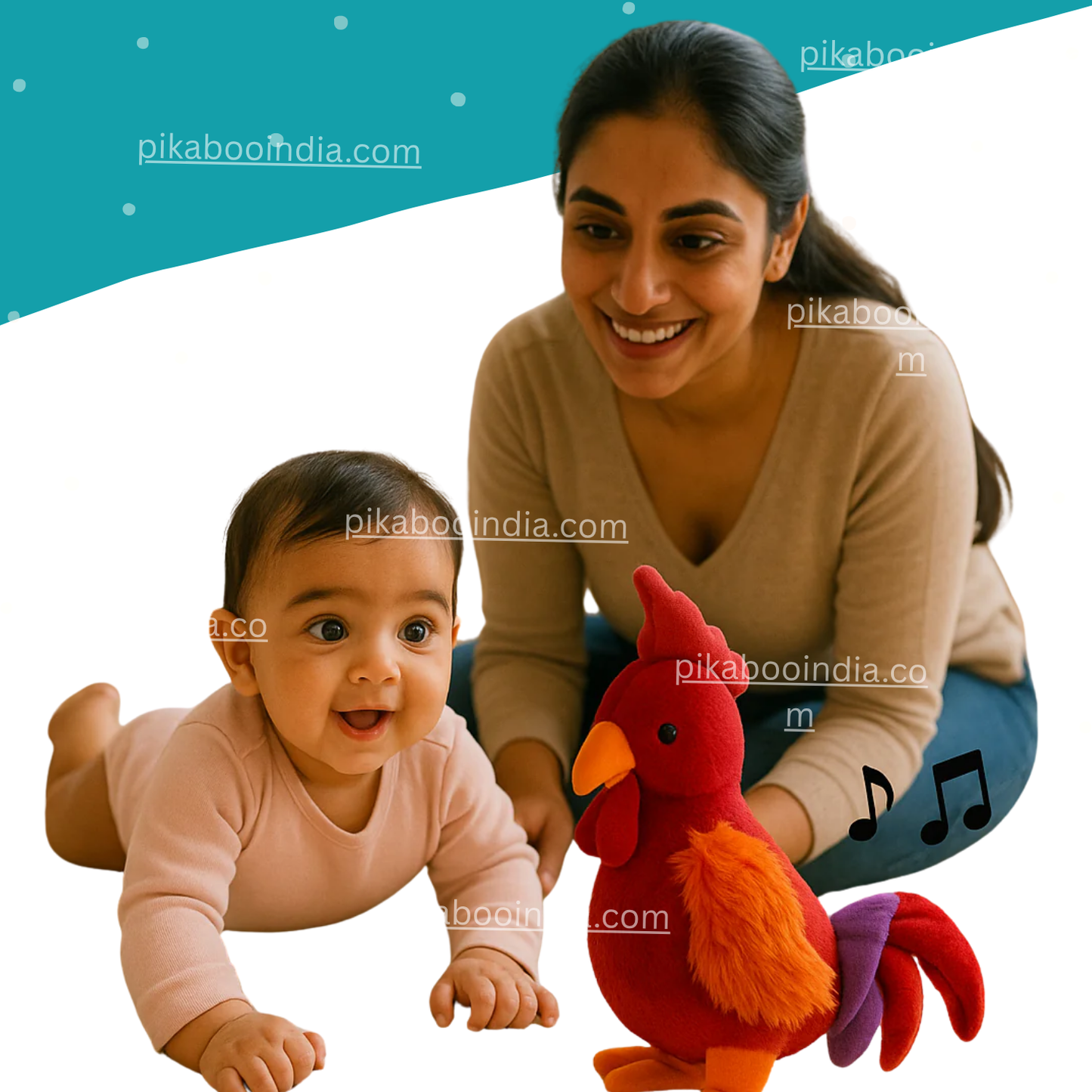 Funny Dancing Chicken Toy – Bright Red Squeaky Plush for Kids & Pet Playtime