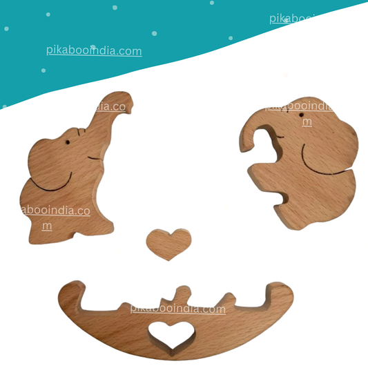 Wooden Puzzle Set – Handcrafted Toy for Early Learning
