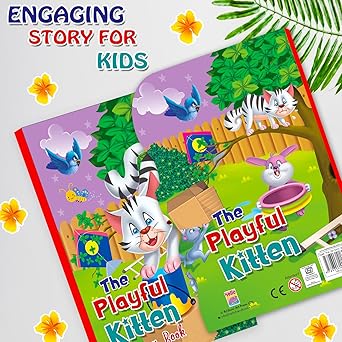 The Playful Kitten – Board Book | Fun Story for Toddlers & Kids