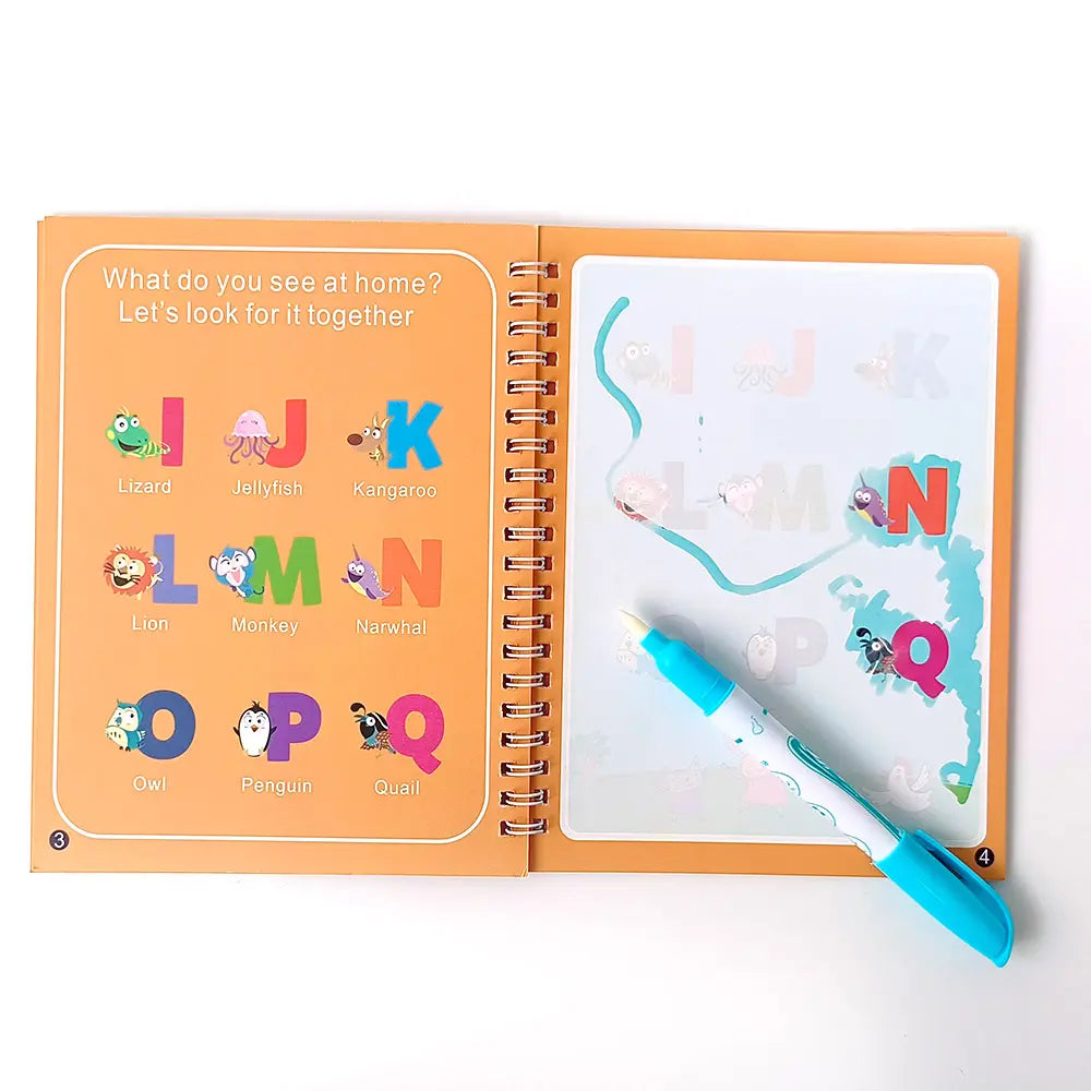 Water Magic Book Writing, Coloring, Travel-Friendly for Kids Any One
