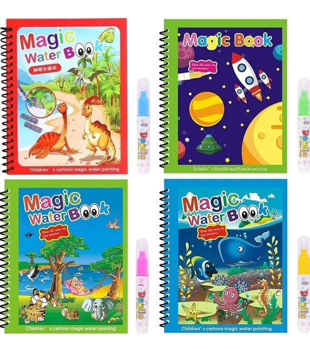 Water Magic Book Writing, Coloring, Travel-Friendly for Kids Any One