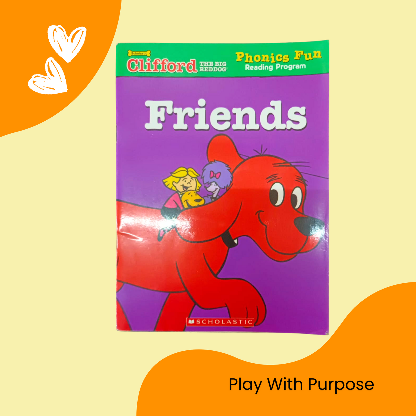 Clifford Phonics Reading Book for Kids Learning - Set of 3 books