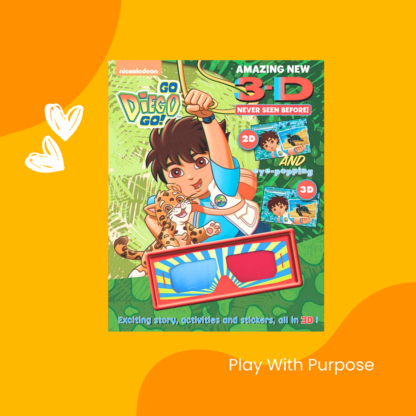 Nickelodeon Go Diego Go 3D Eye-Popping Kids Book
