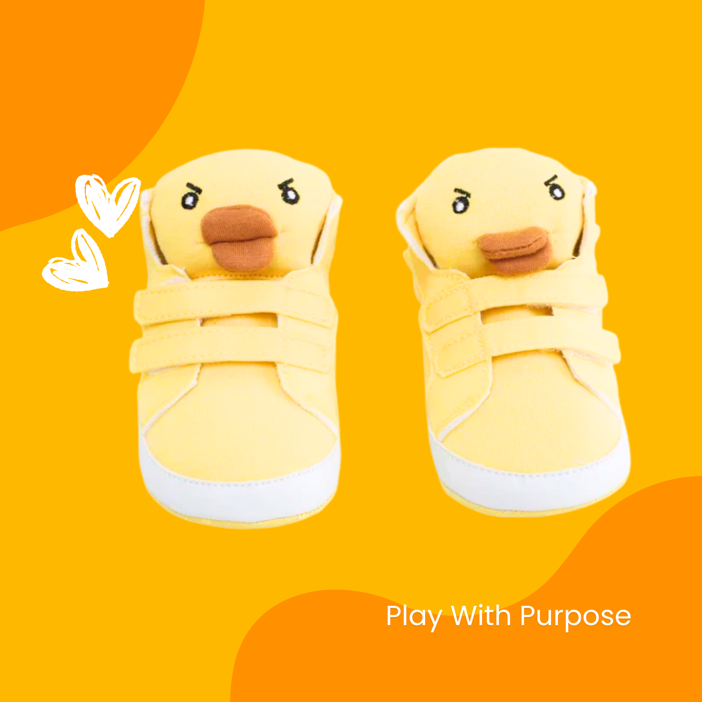 Duck Velcro Baby Booties – Soft Cozy & Easy-Fit Shoes