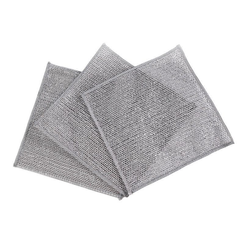 Wire Dishwashing Rags – Stainless Steel Scrubber Set of 2