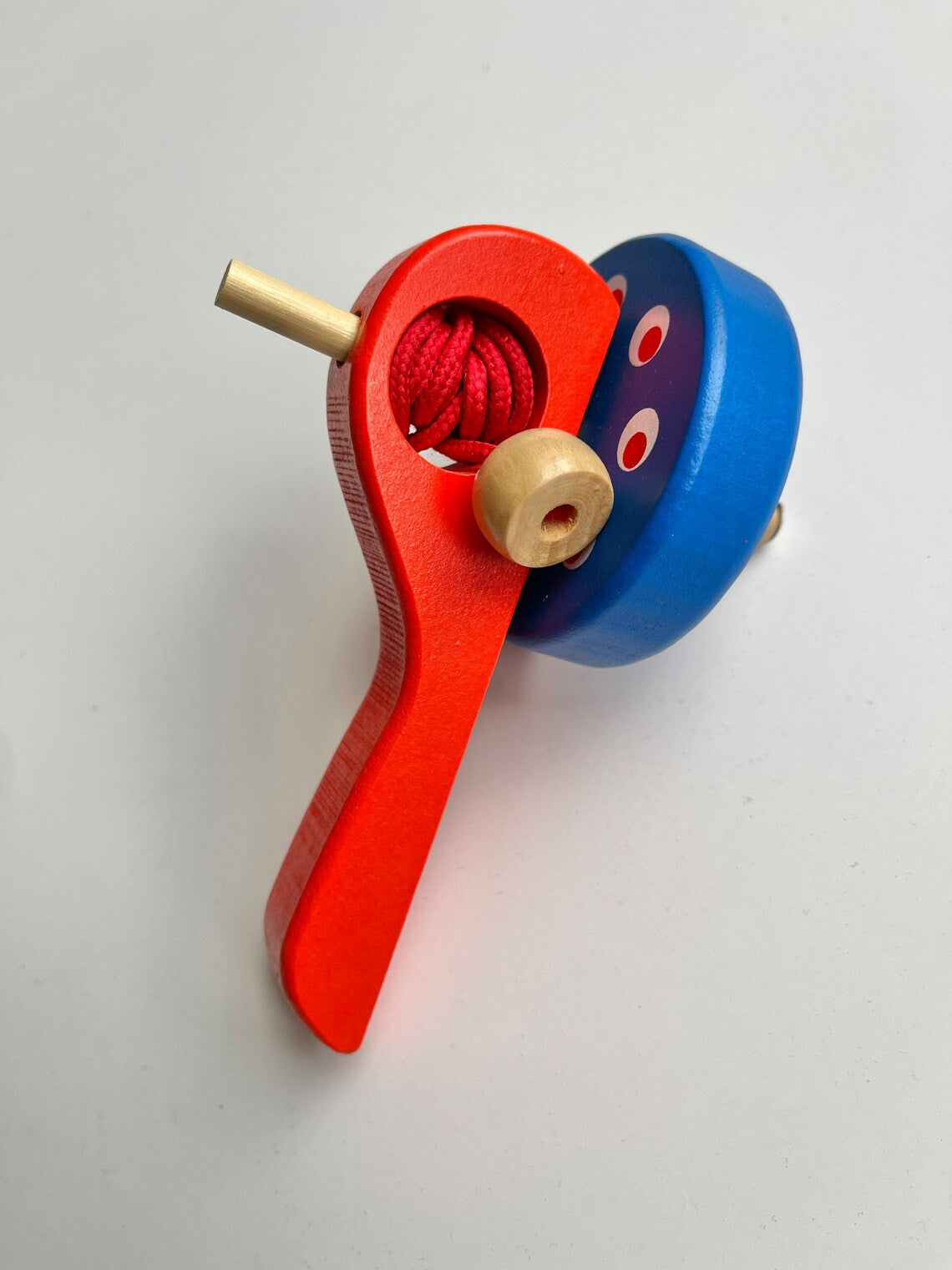 Wooden Top Lattoo | Handmade Wood Spin Toy | Best for Kids Boys Girls Outdoor Indoor Games
