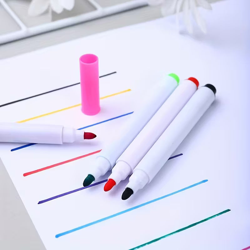Whiteboard Erasable Marker Pens – Colorful Smooth Writing Set