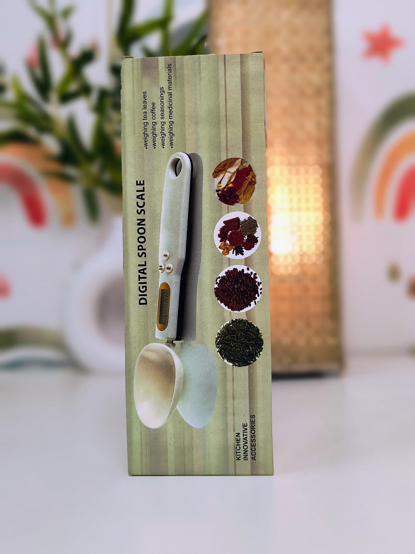 Digital Kitchen Spoon Scale – Electronic Food Weighing Scale (500g/0.1g) with LCD Display, Detachable Scoop & Tare Function for Ingredients, Coffee, Flour, Spices & Medicine