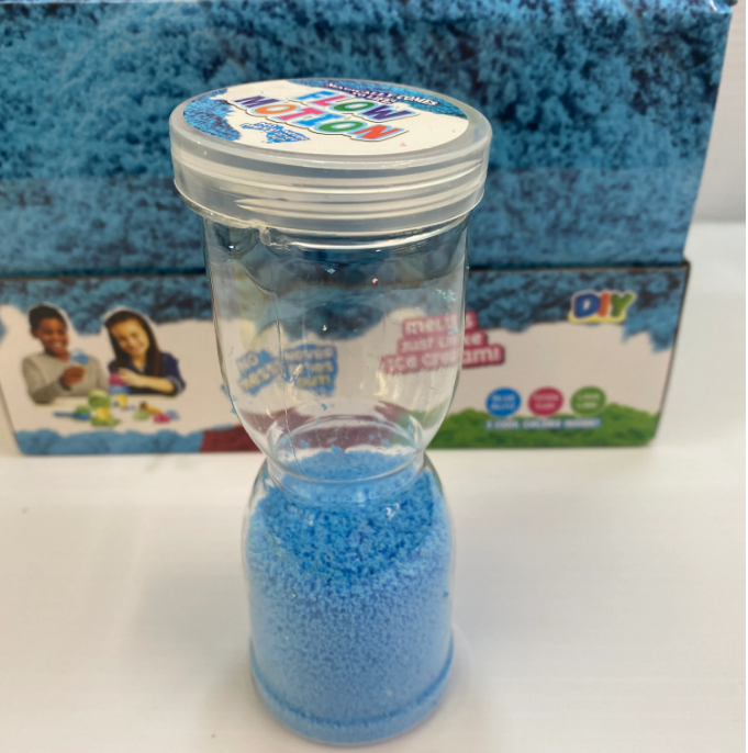 PiK A BOO Hourglass Flow Motion Timer – Colorful Sand Sensory Toy for Kids