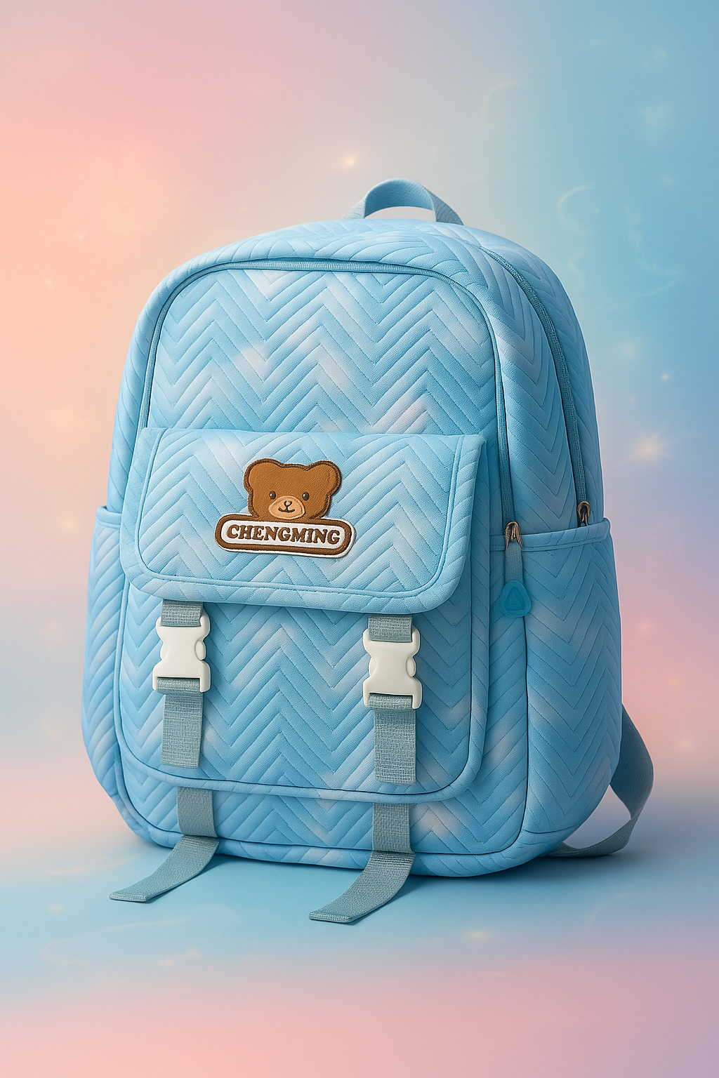 Cute Bear Backpack – Large Capacity Plush School Bag