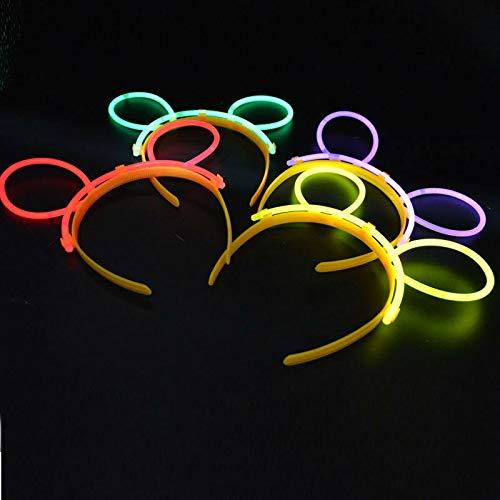Blue Glow Stick Hairpin and Eyeglasses
