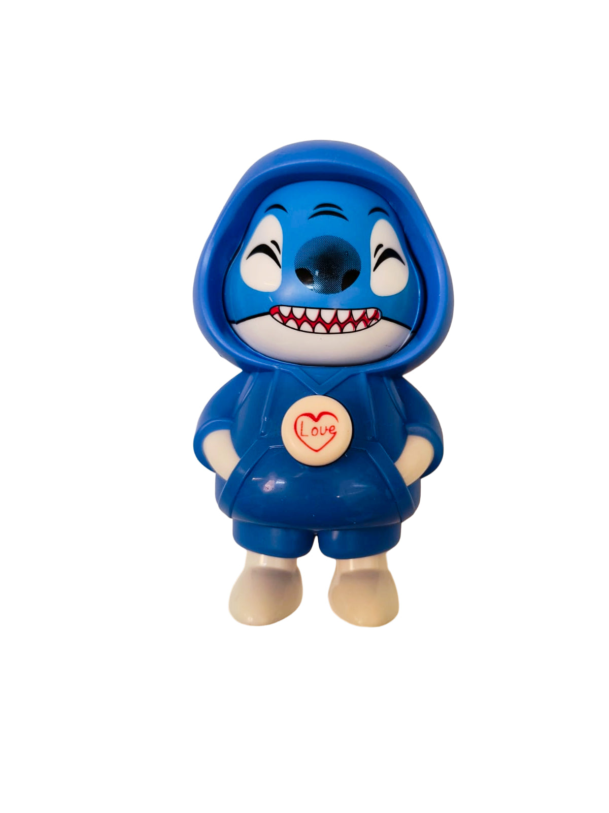Blue Smile Face-Changing Keychain Toy | Flip Cartoon Expression Fun Gift