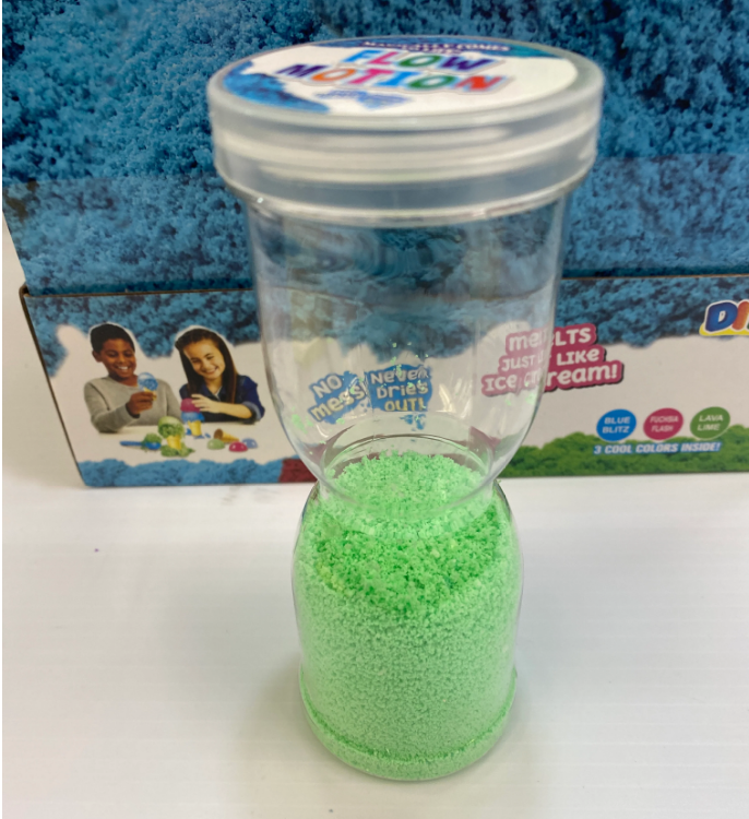 PiK A BOO Hourglass Flow Motion Timer – Colorful Sand Sensory Toy for Kids