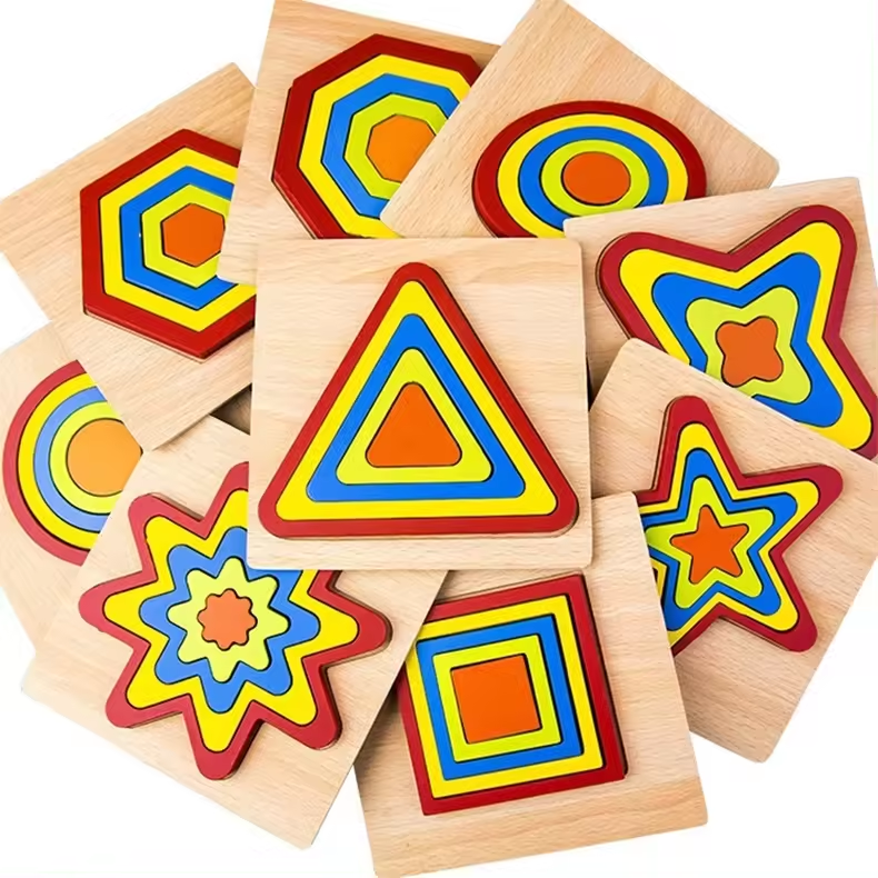 Rainbow 5 Colour Jigsaw Puzzle Set – Brain-Boosting Toy for Kids (Any 1)