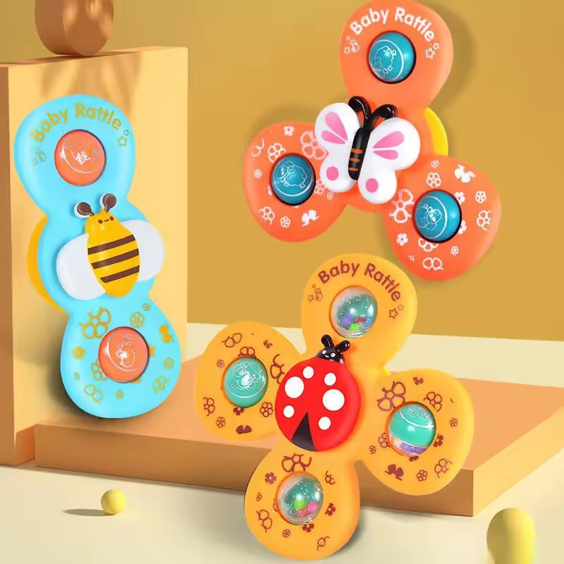 Suction Spinner Bath Toy – Fun Colors & Water Play