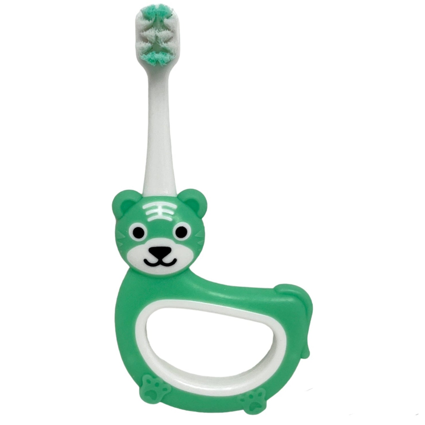 Tiger Round Handle Toothbrush – Soft Bristles for Kids