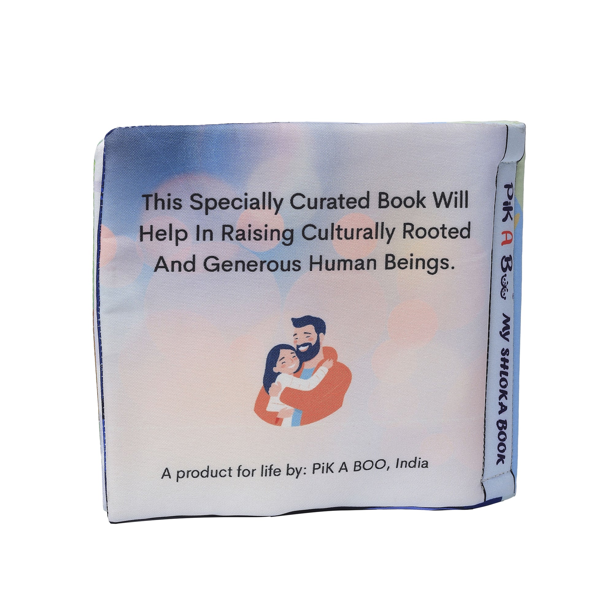 PiK A BOO Shloka Cloth Book With ॐ Wooden Box For Kids Exclusive with Crinkle Page for Infants, Toddlers, Kids
