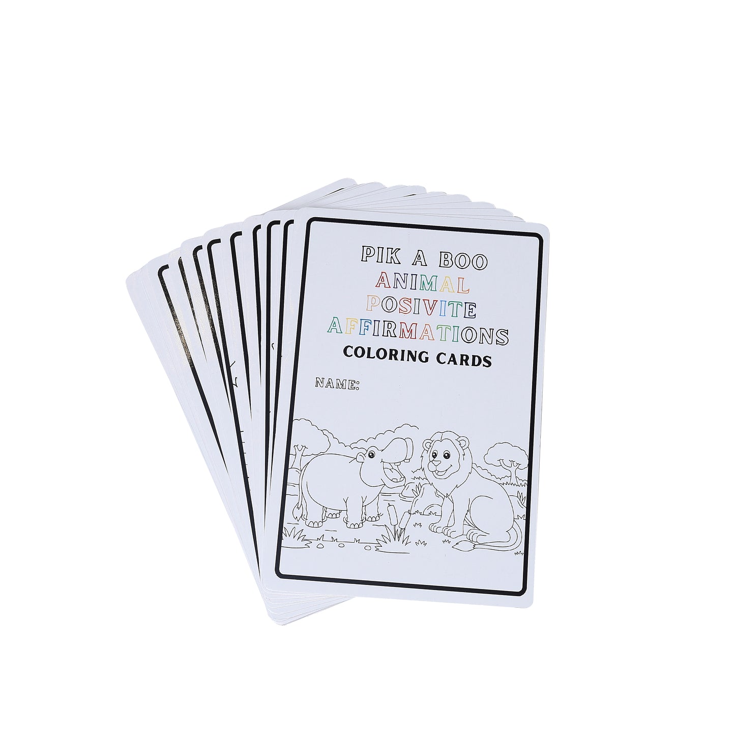 Animal Affirmation Flashcards – Write & Wipe Fun