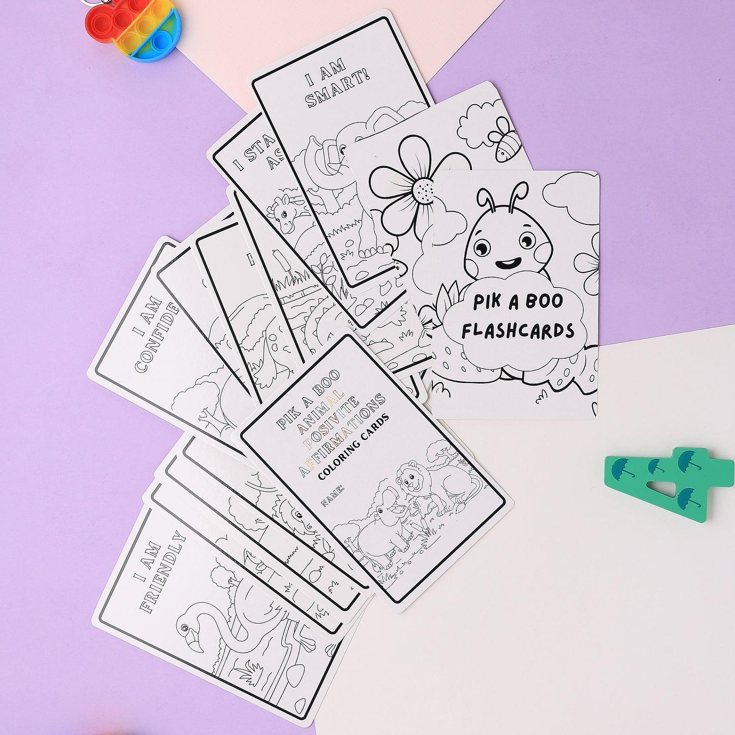 Animal Affirmation Flashcards – Write & Wipe Fun
