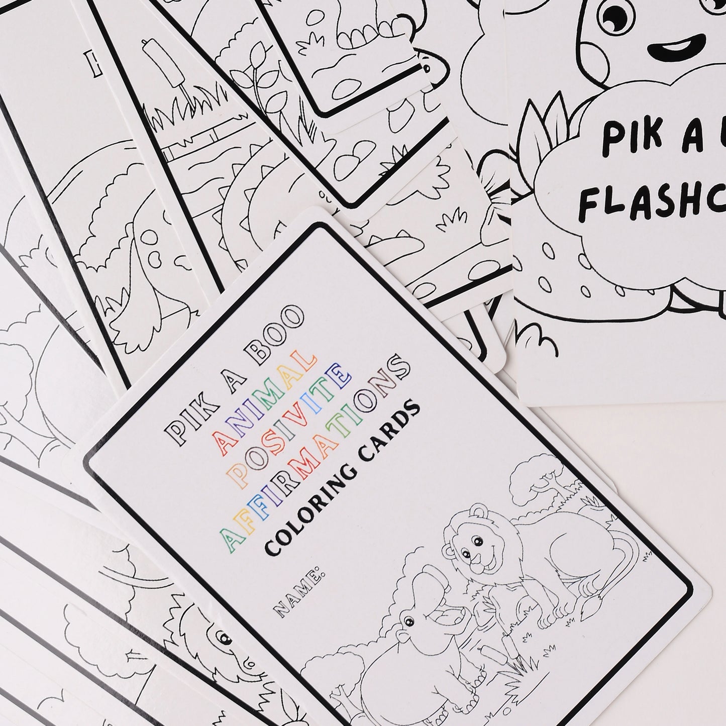 Animal Affirmation Flashcards – Write & Wipe Fun