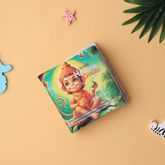 Ritual Cloth Book Combo Bundle - Hanuman Chalisa, Mealtime, Krishna & Baby's Day (4-Book Set)