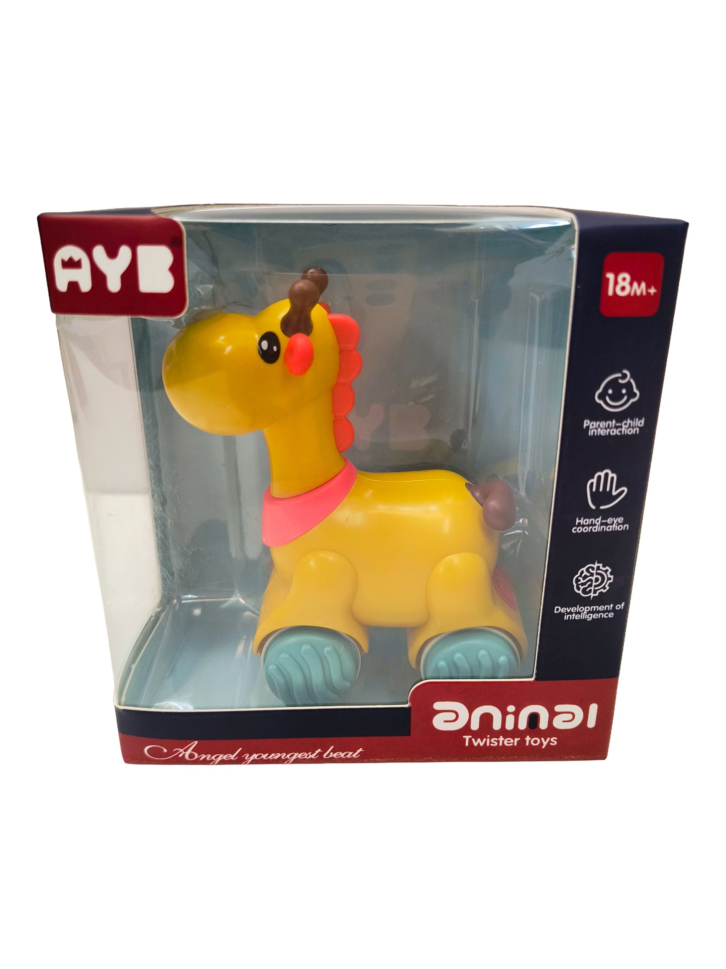 Press & Go Giraffe Car Toy – Baby Crawling Toy 6M+